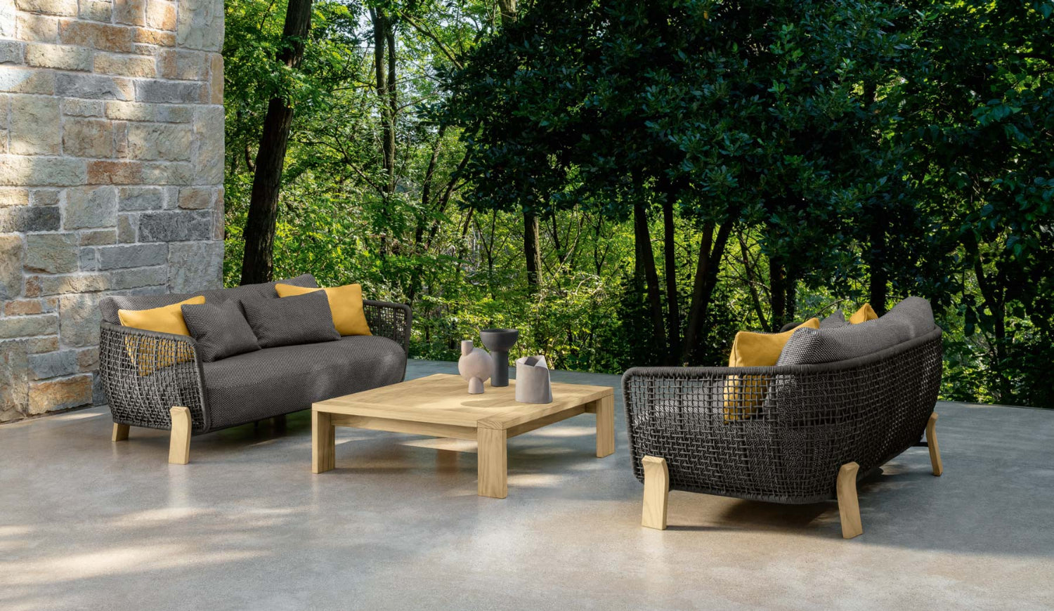 Argo-Wood Rectangular Coffee Table | Luxury Talenti Outdoor Living