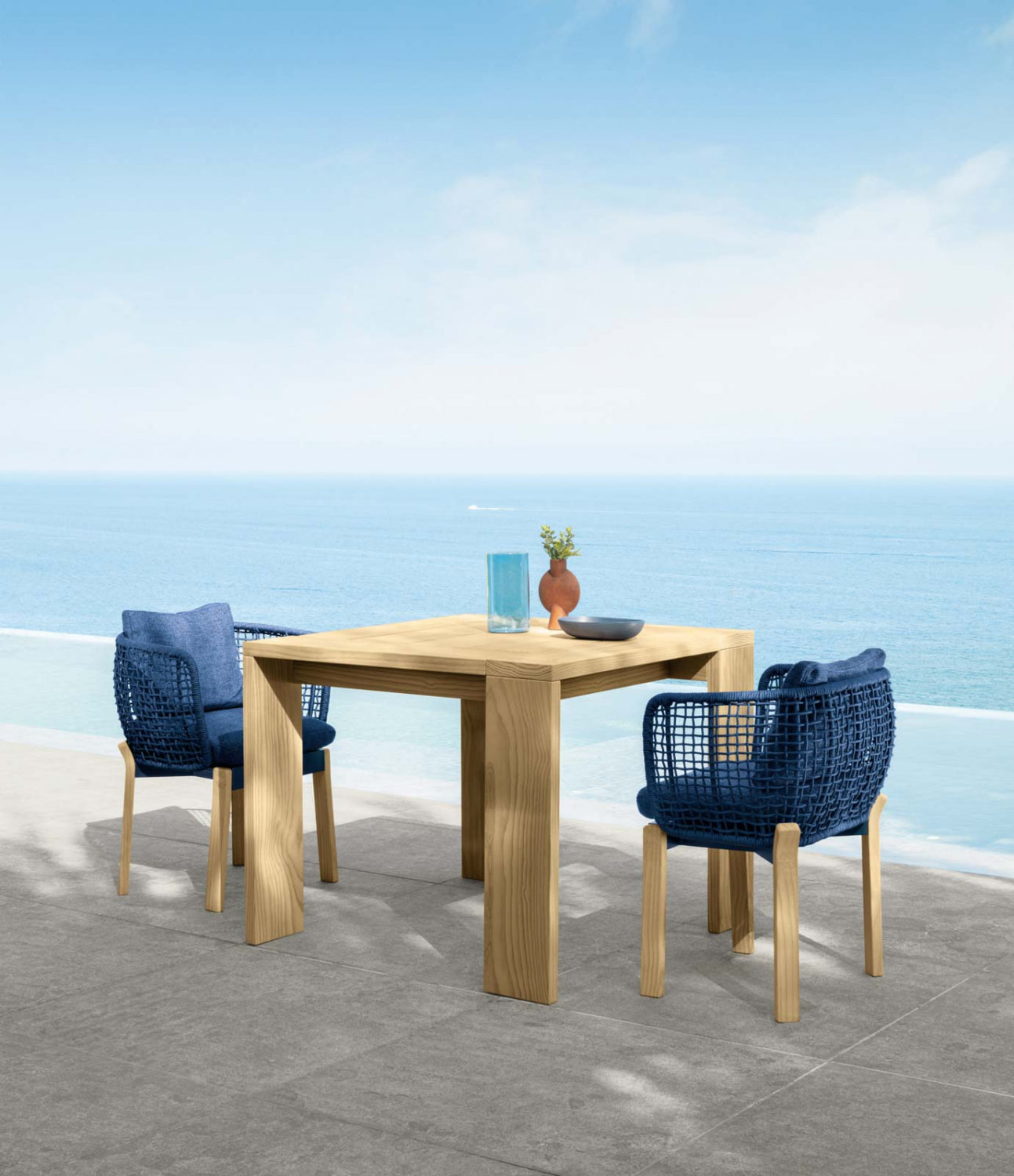 Argo-Wood Square Dining Table | Luxury Talenti Outdoor Living