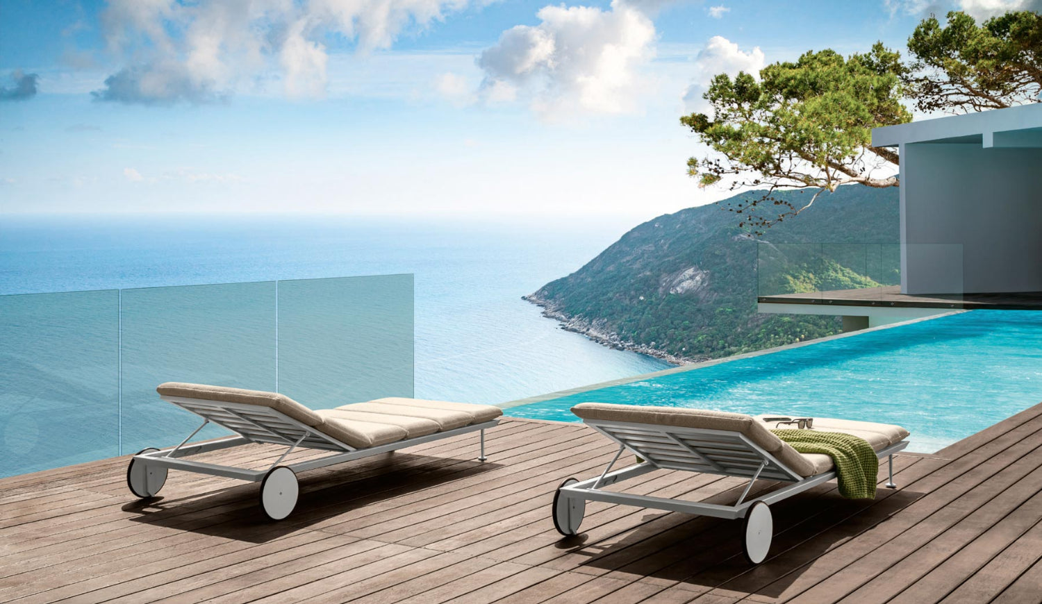 Cruise Alu Recliner Stackable Sunbed | Talenti Outdoor Living