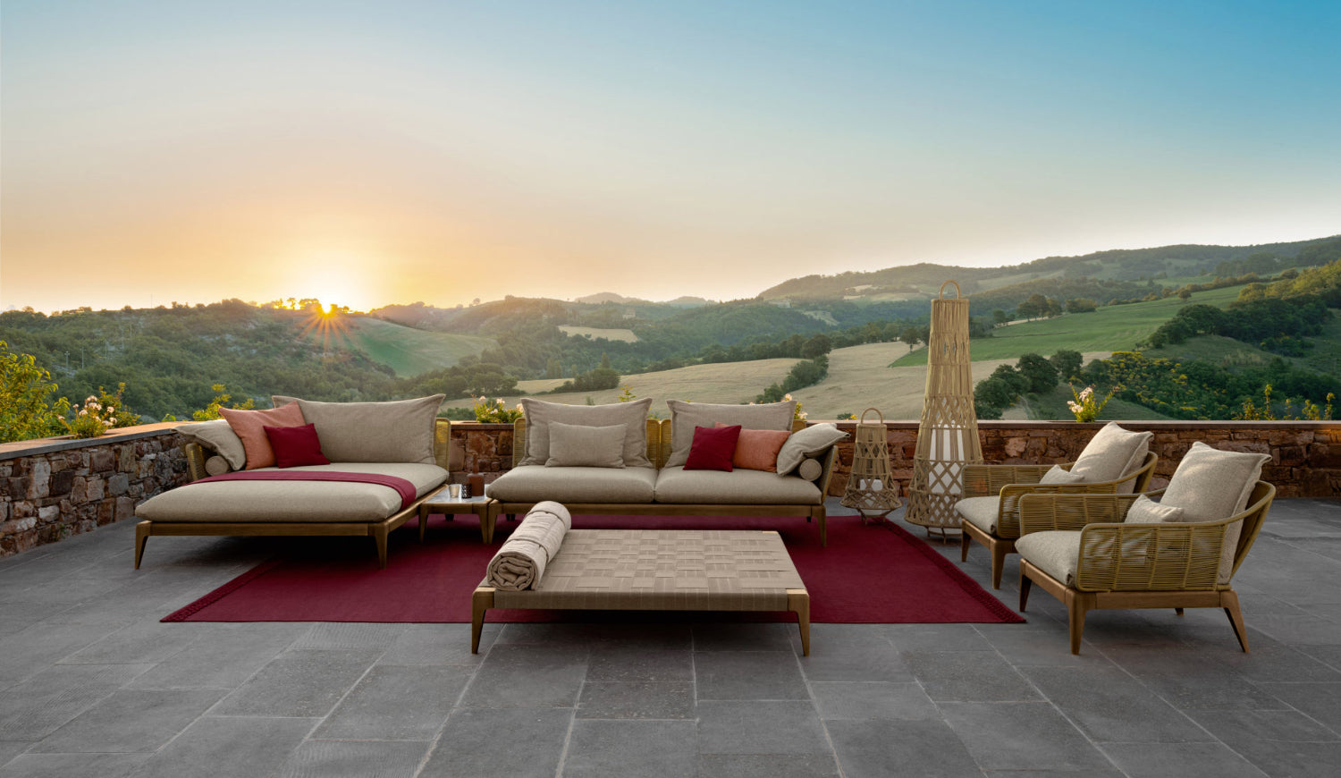 Cruise Teak Pouf | Talenti Outdoor Living