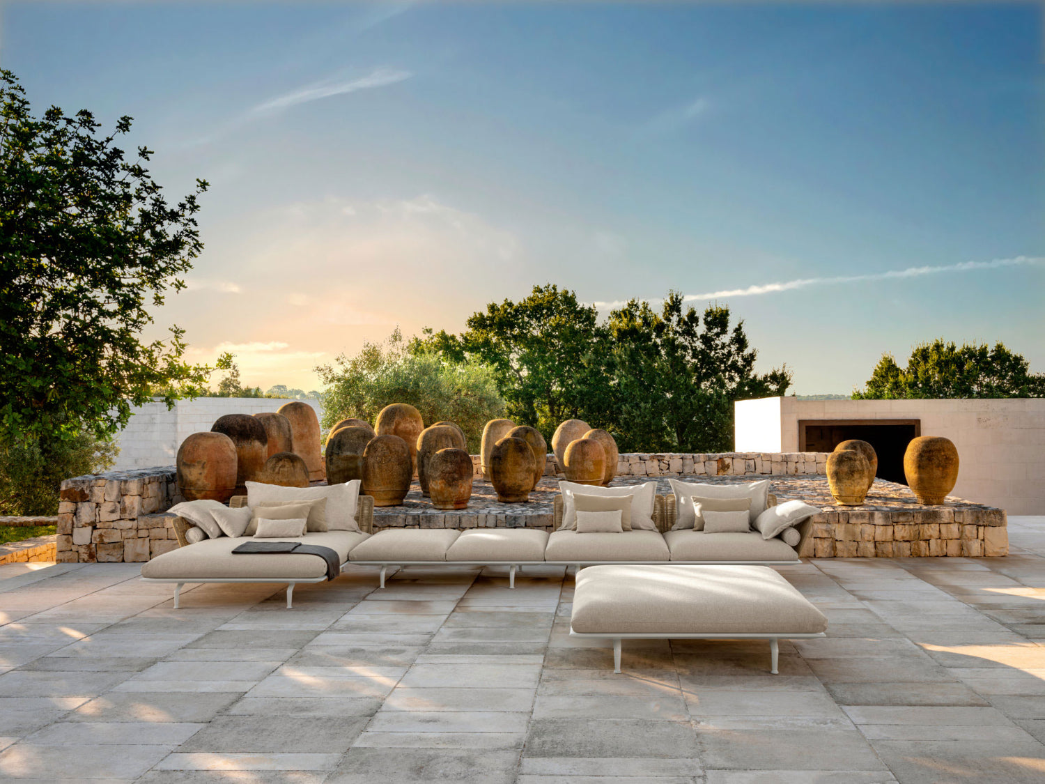 Cruise Alu Pouf | Luxury Talenti Outdoor Living