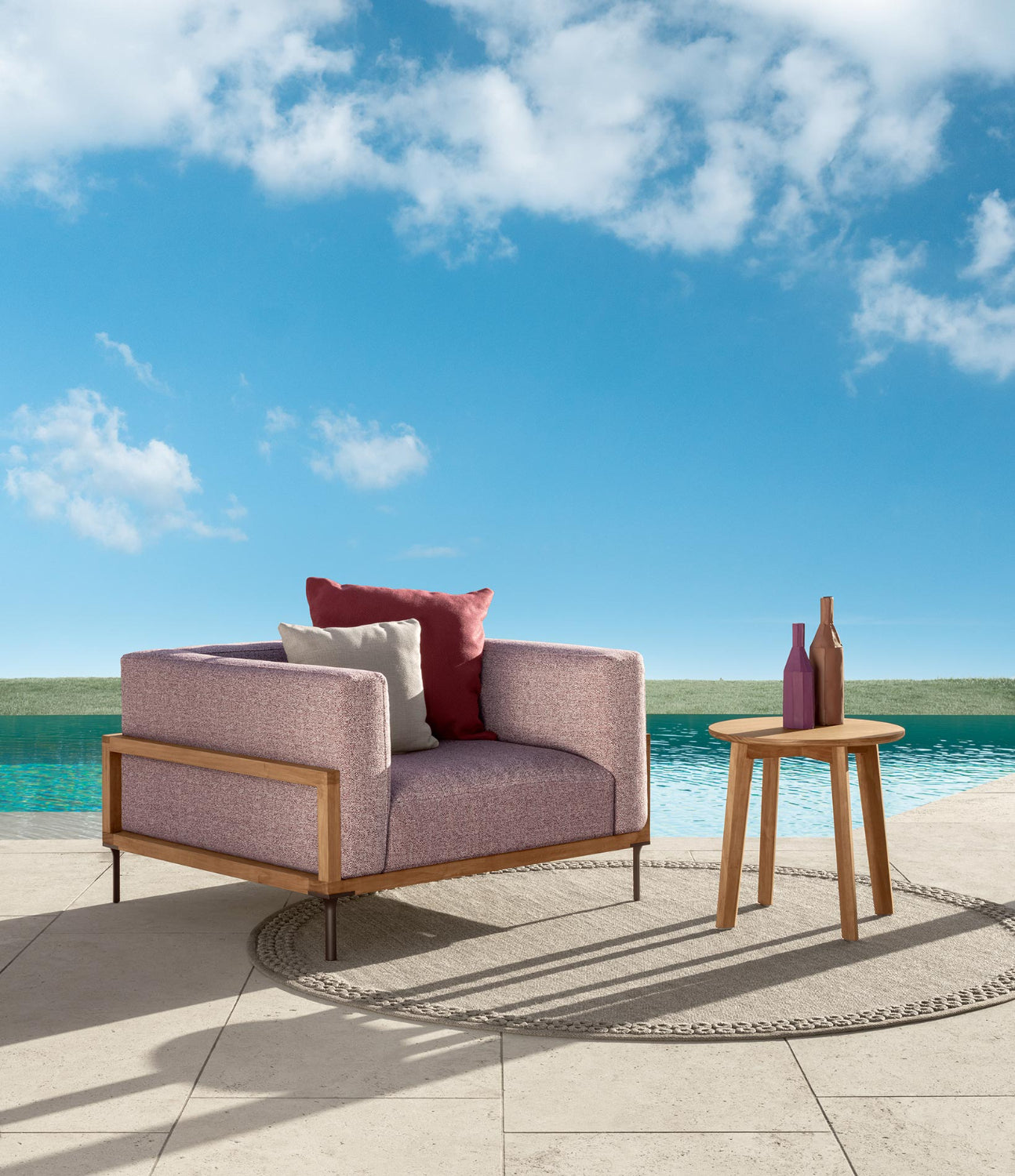 Cleo Soft Wood Coffee Table | Luxury Talenti Outdoor Living