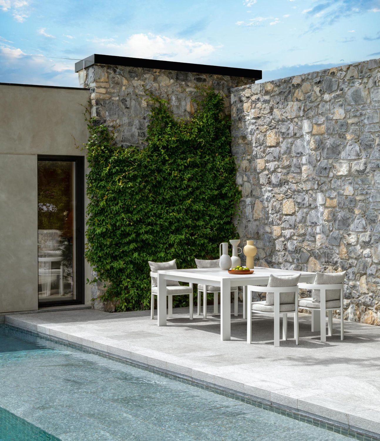 Argo-Alu Dining Chair with Armrests | Luxury Talenti Outdoor Living