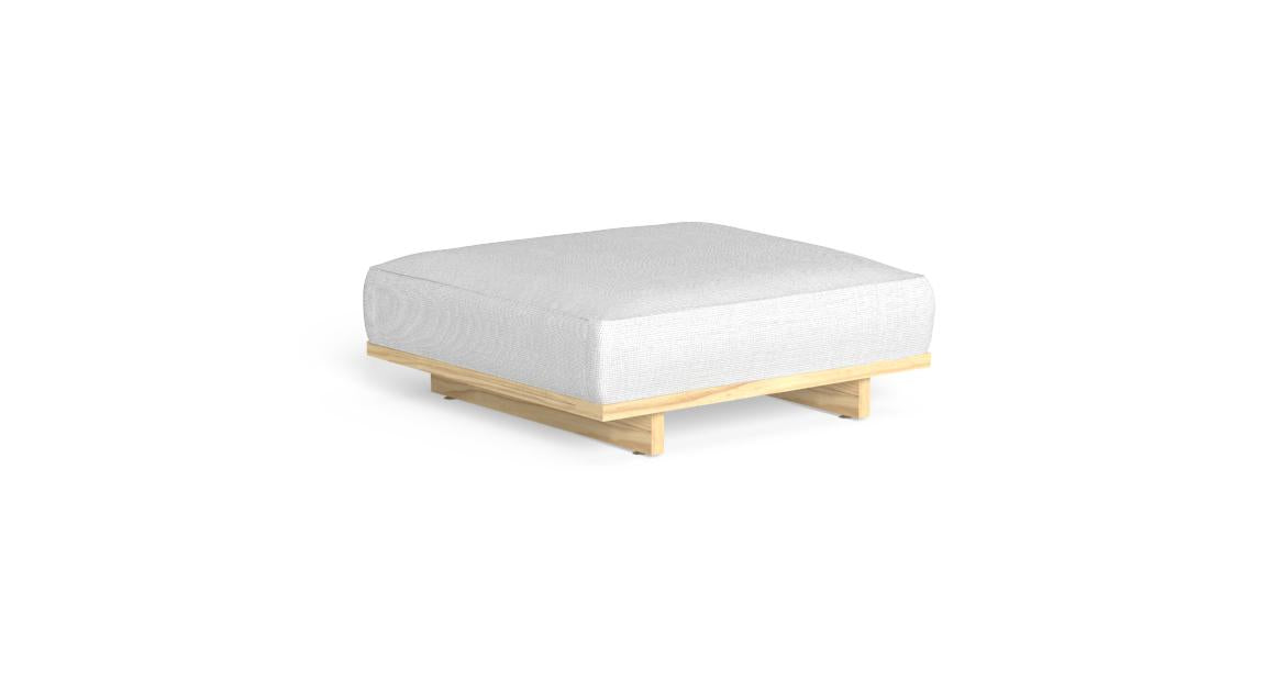 Argo-Alu Rectangular Pouf | Luxury Talenti Outdoor Living