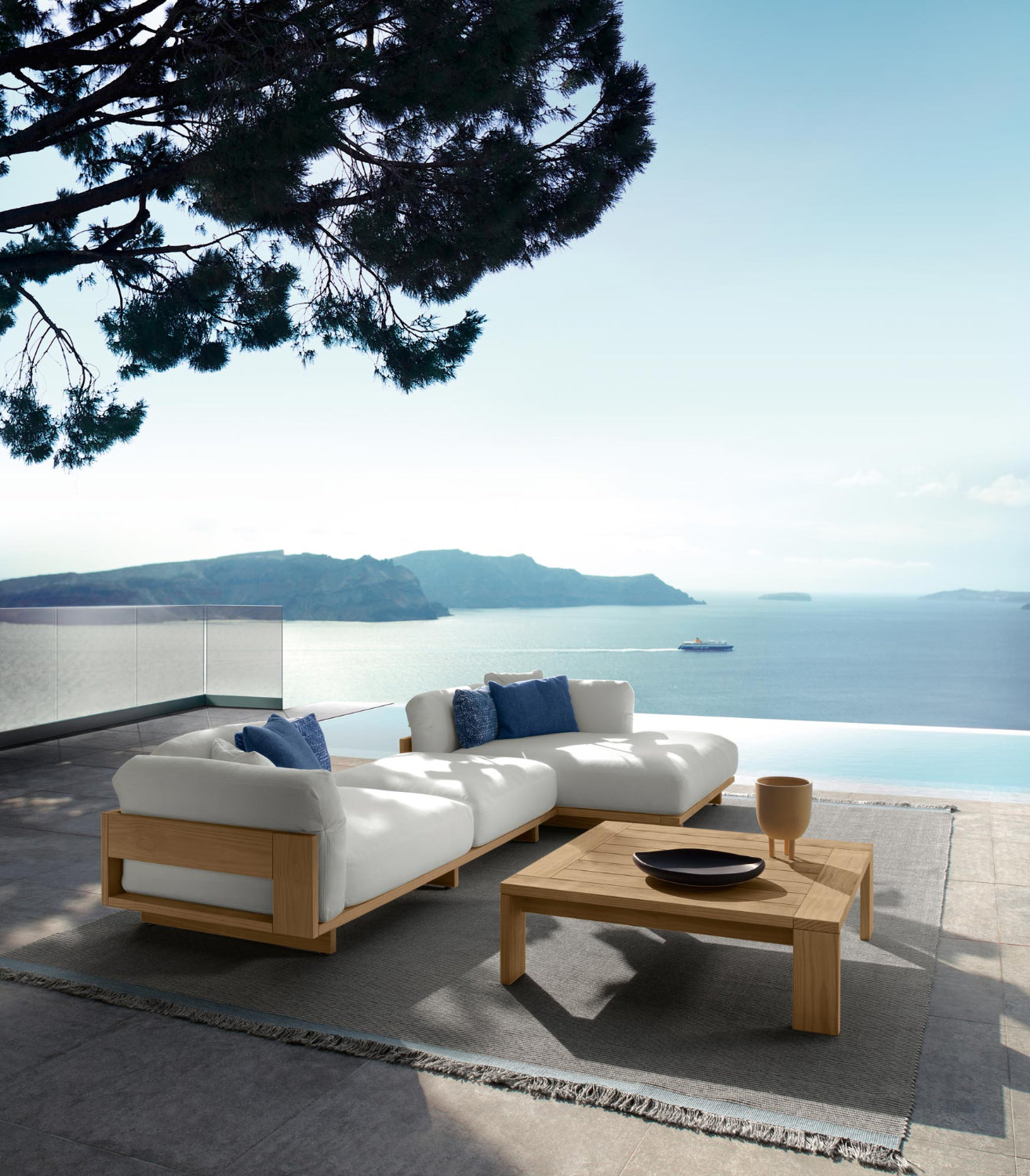 Argo-Wood Square Coffee Table | Luxury Talenti Outdoor Living