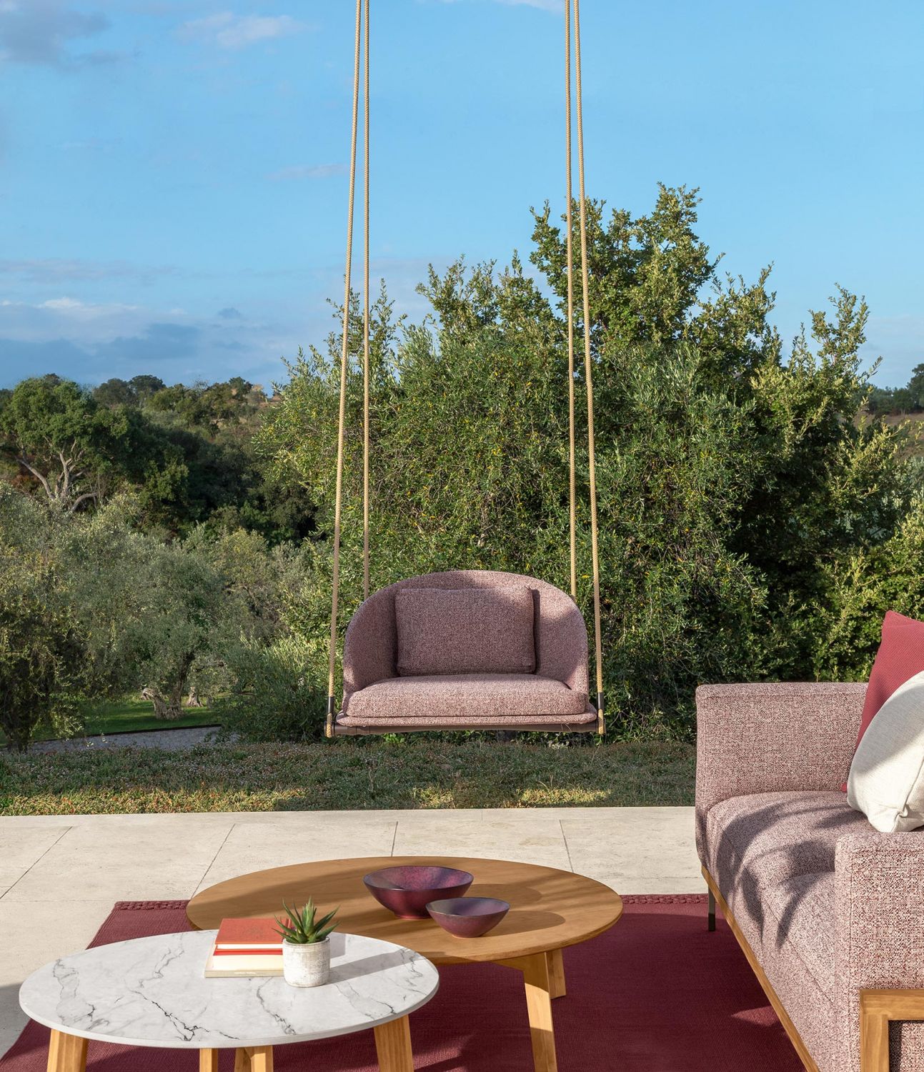 Cleo Soft-Wood Swing Chair | Luxury Talenti Outdoor Living