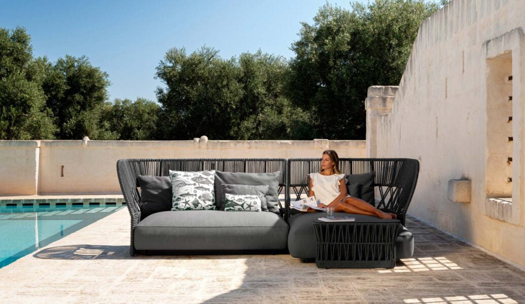 Cliff Deco High-Back 3 Seater Sofa | Luxury Talenti Outdoor Living