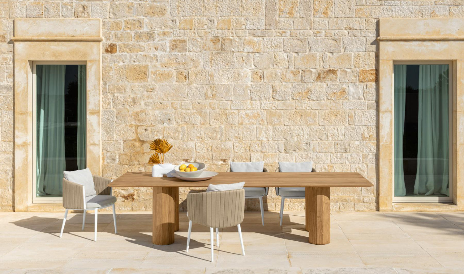 Salinas Wood Rectangular Dining Table | Luxury Talenti Outdoor Living