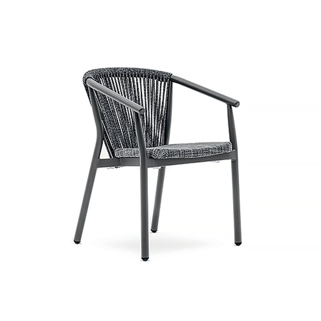 Smart Stackable Dining Chair with Armrests | Set of 2 | Varaschin