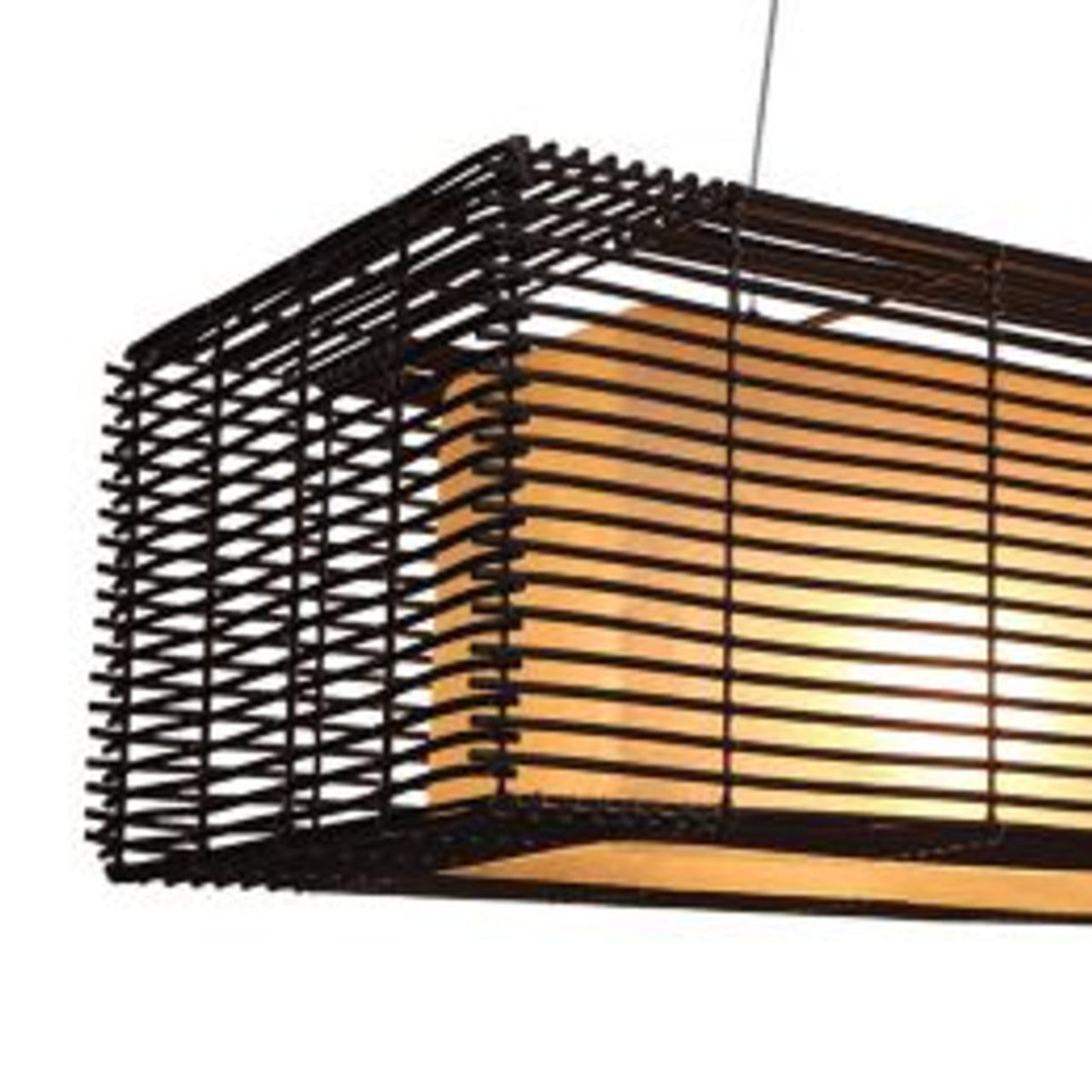 Kai Rectangular Hanging Lamp | Kenneth Cobonpue