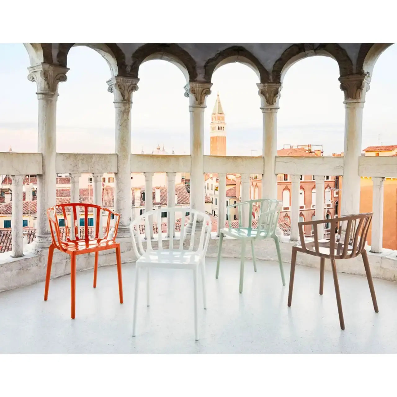 Venice Mat Stackable Chair | Set of 2 | Kartell