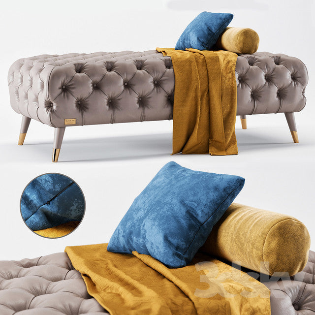 Savoi Tufted Bench | Luxury Living | Black Tie