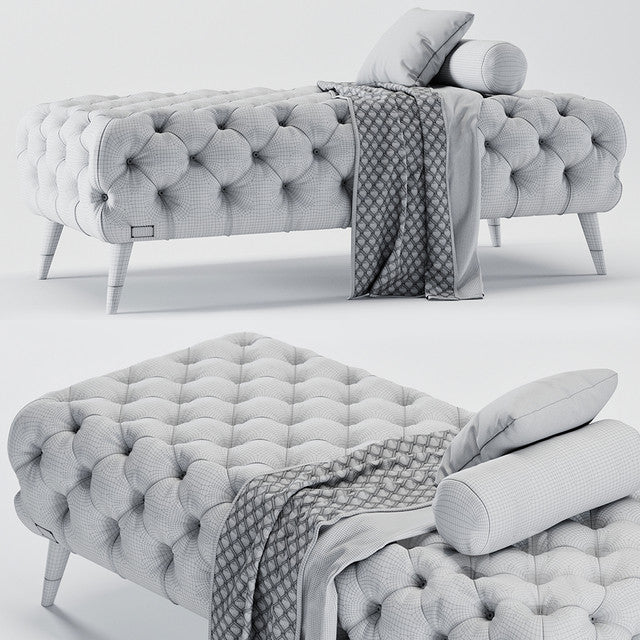 Savoi Tufted Bench | Luxury Living | Black Tie