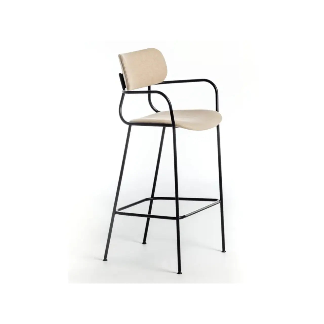 Kiyumi Fabric ST Stool with Armrests | Arrmet