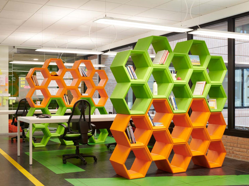 Hexa Modular Bookcase | Designed by Halma | Slide Design