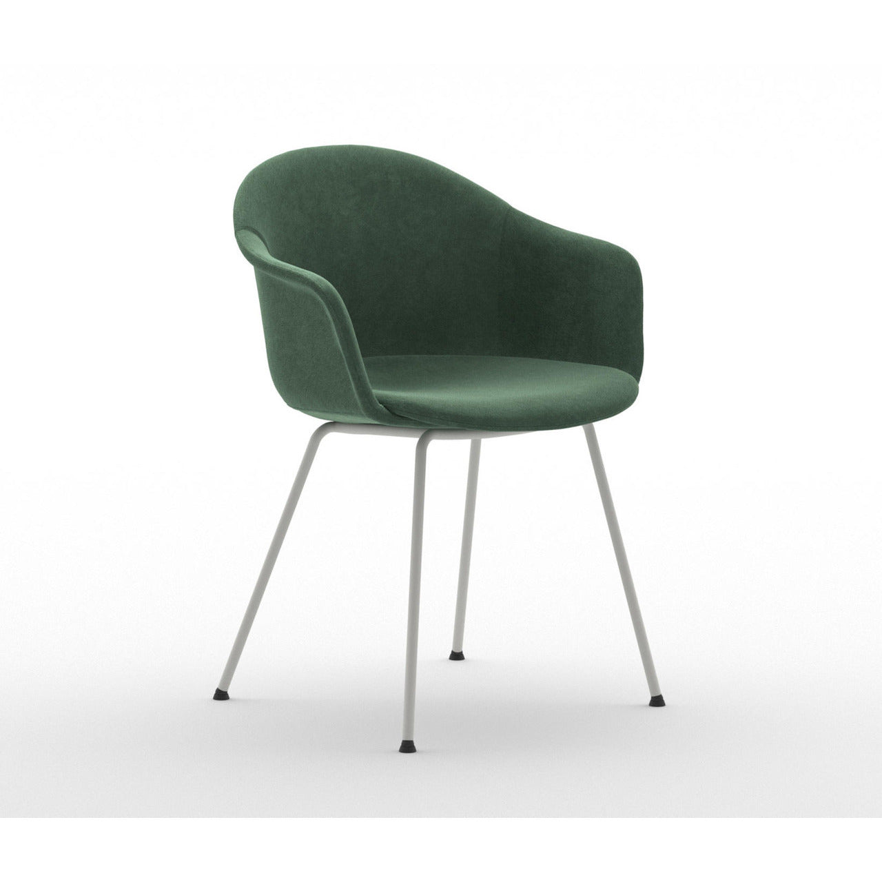 Mani Armshell Fabric 4L Dining Armchair | Arrmet