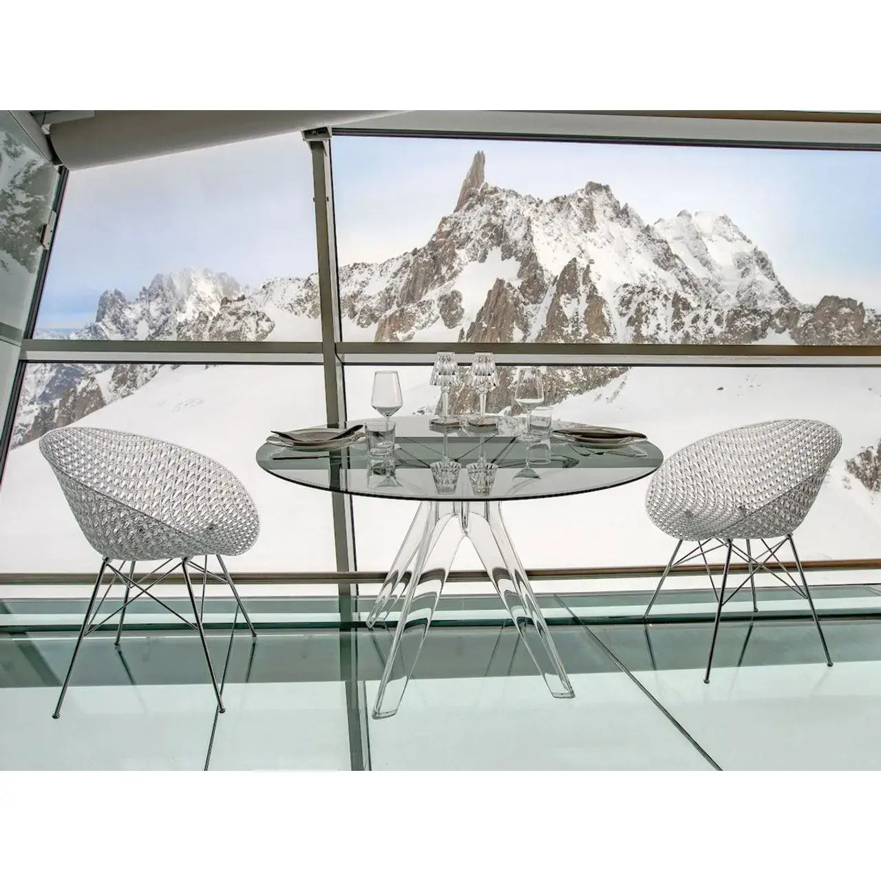 Smatrik Dining Chair Designed by Tokujin Yoshioka | Set of 2 | Kartell