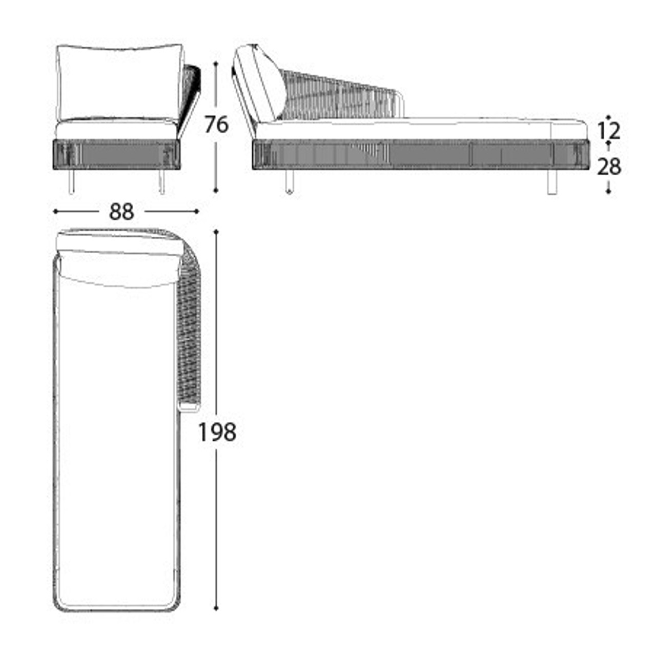 Tibidabo Daybed | Designed by Calvi Brambilla | Varaschin
