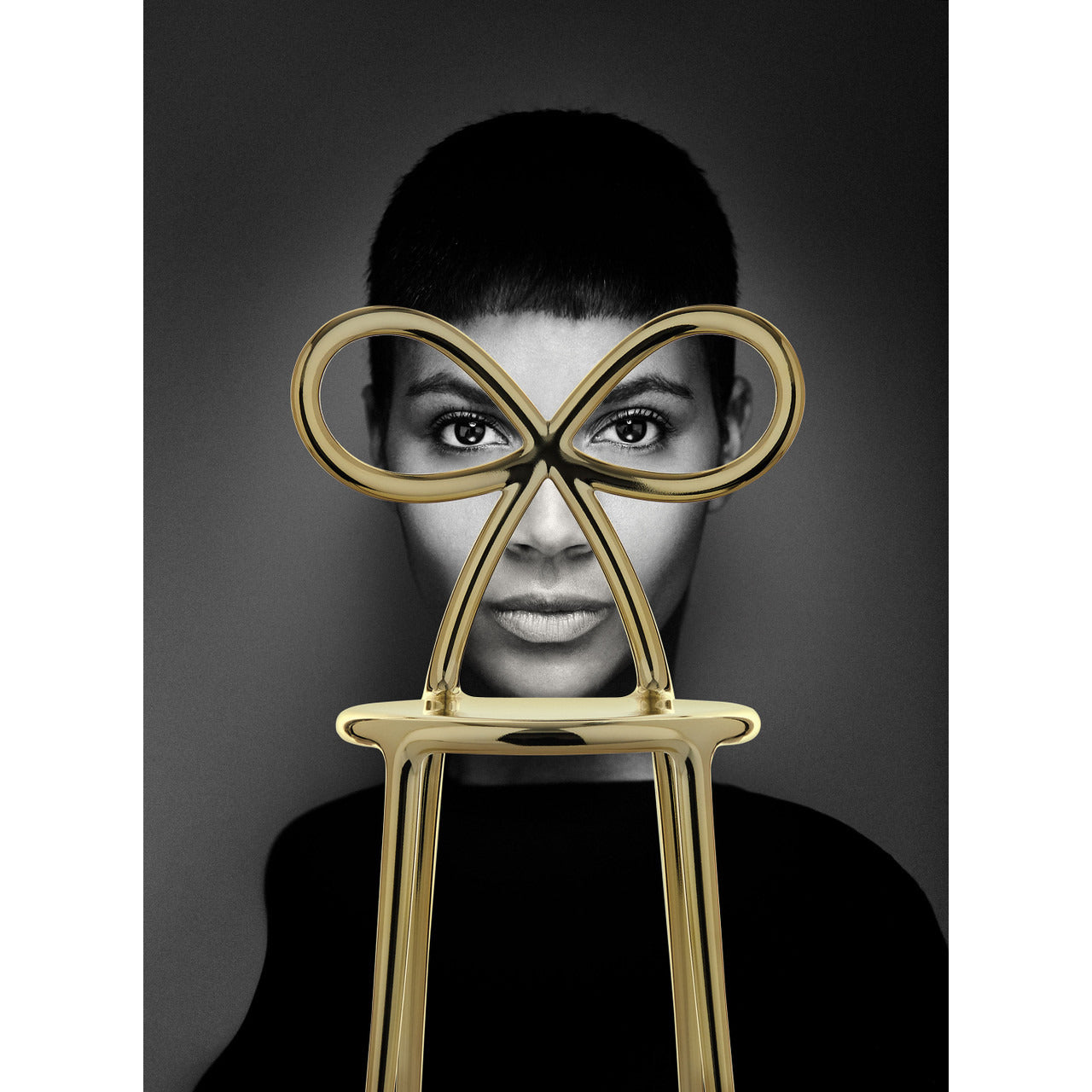 Ribbon Dining Chair Metal Finish | Designed by Nika Zupanc | Set of 2 | Qeeboo