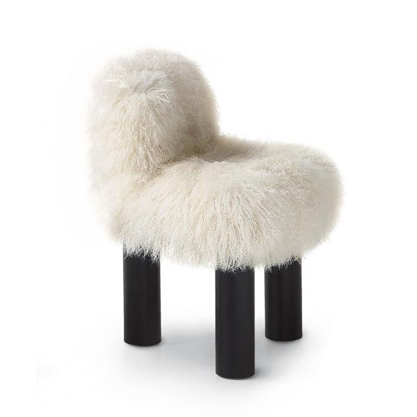 Botolo High Chair Fur Version | Designed by Cini Boeri | Arflex