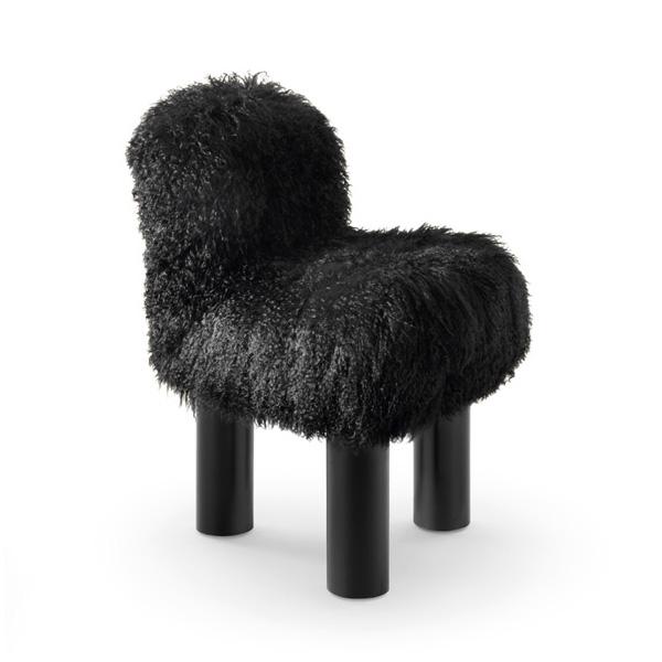 Botolo High Chair Fur Version | Designed by Cini Boeri | Arflex