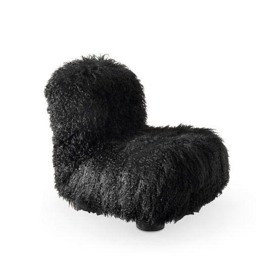Botolo Low Chair Fur Version | Designed by Cini Boeri | Arflex