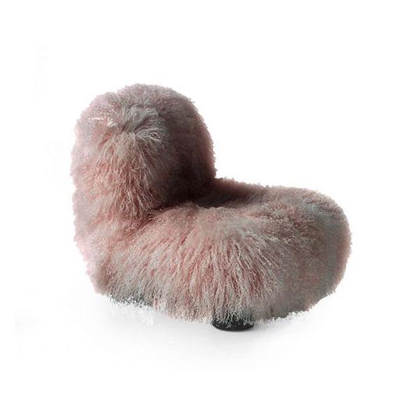 Botolo Low Chair Fur Version | Designed by Cini Boeri | Arflex