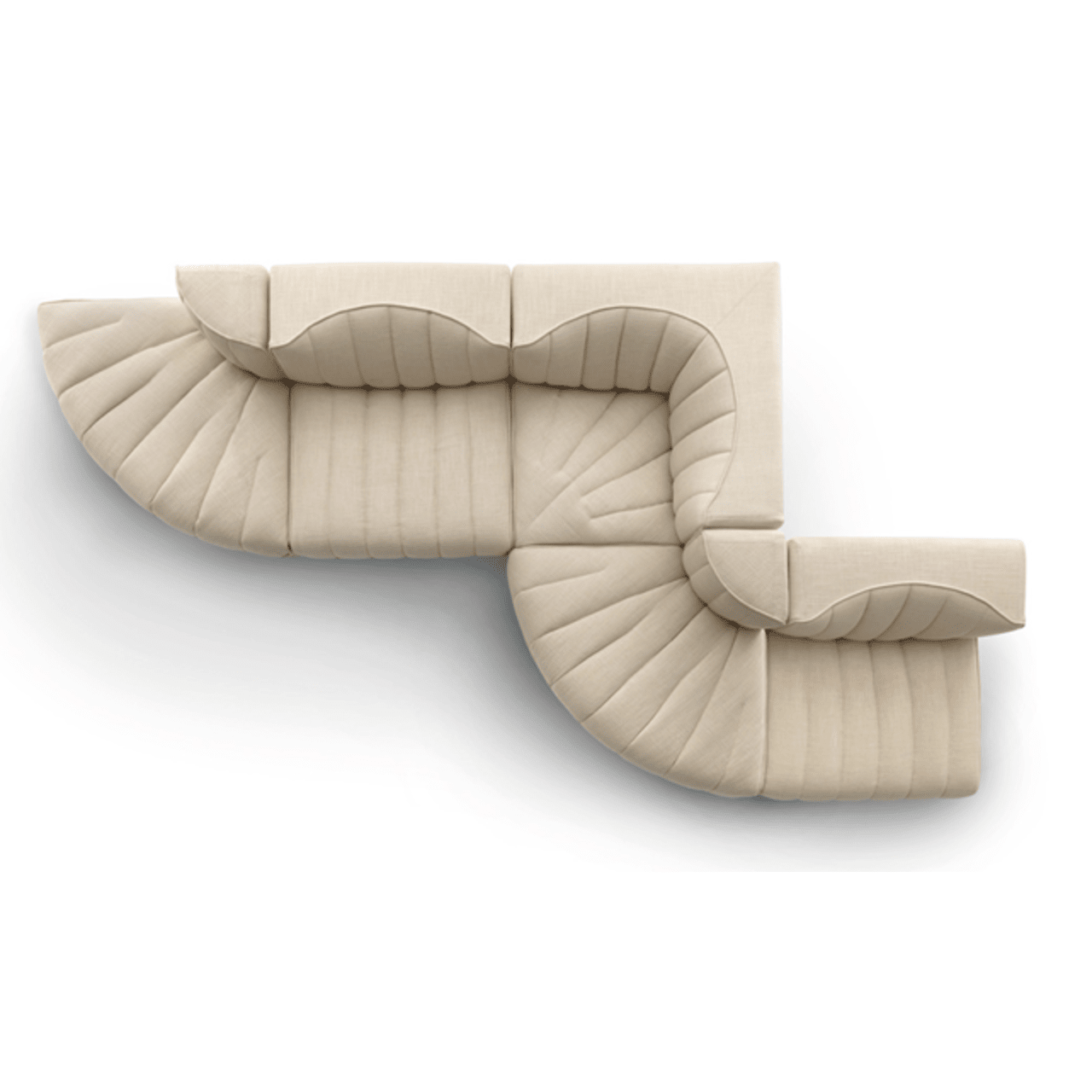 Beige Modular Sofa Arflex