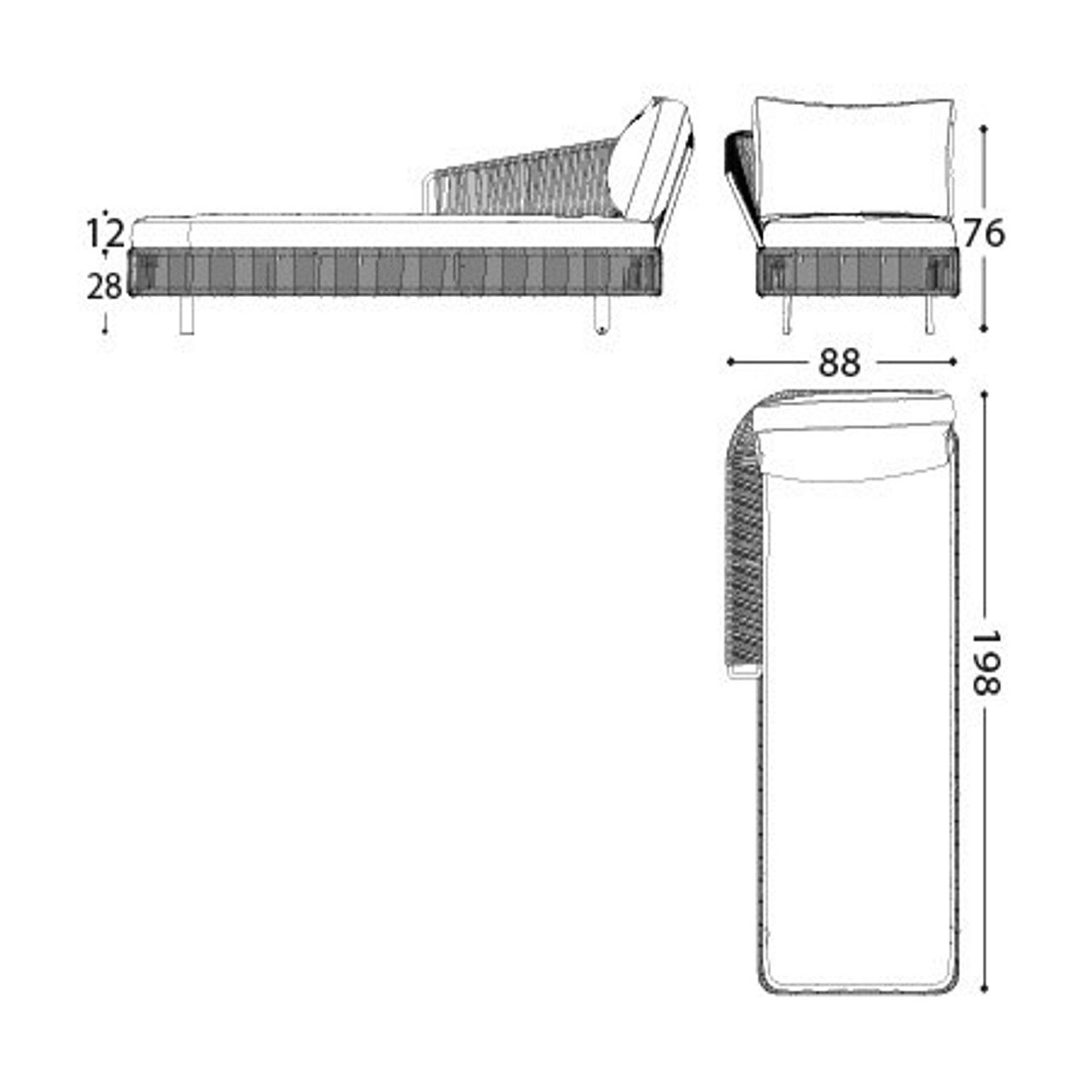 Tibidabo Daybed | Designed by Calvi Brambilla | Varaschin