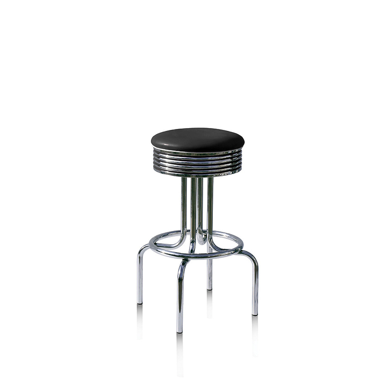 Chrome metal stool