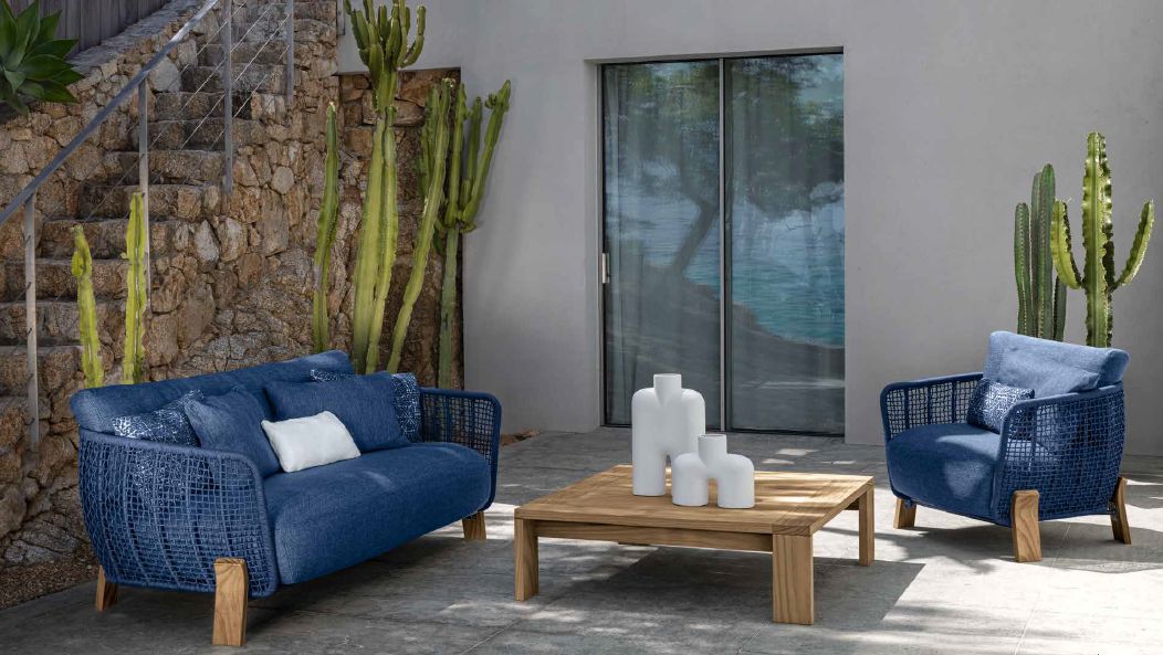 Argo-Wood Sofa Loveseat | Luxury Outdoor Talenti