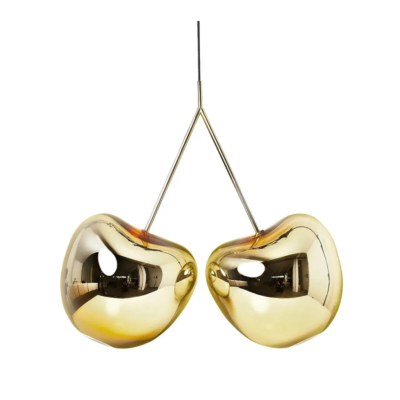 Cherry Pendant Lamp in gold metal finish, close‑up view in a modern interior.