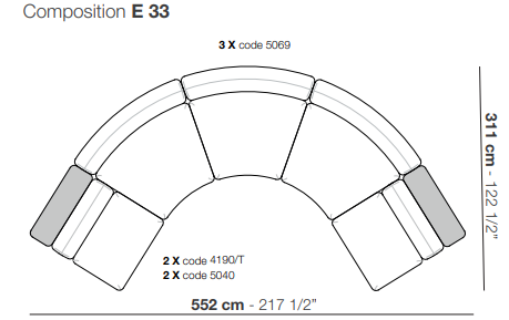 Edo Curved Modular Sofa | Designed by Claesson Koivisto Rune | Arflex