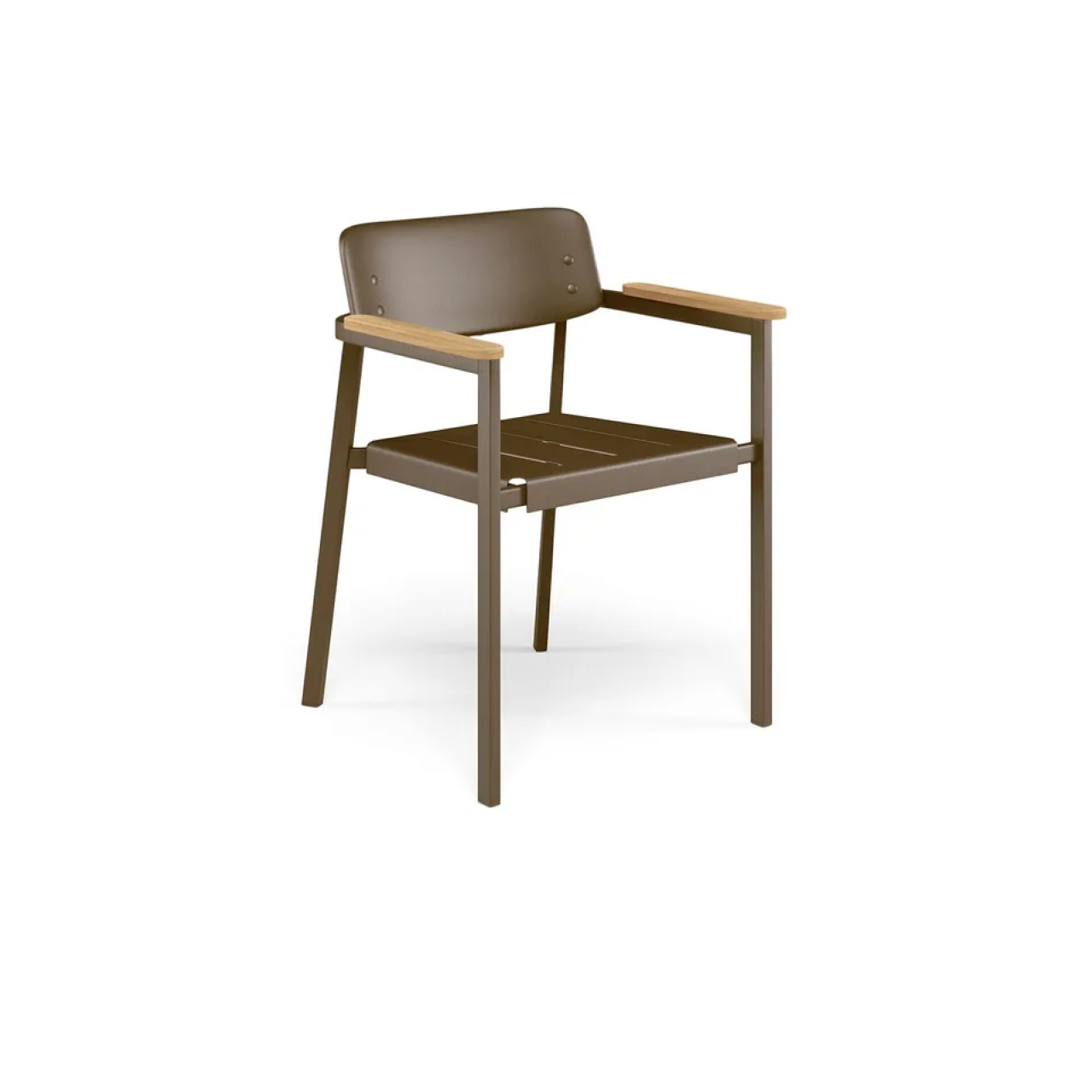 Shine Stackable Dining Chair with Armrest | Set of 2 | EMU