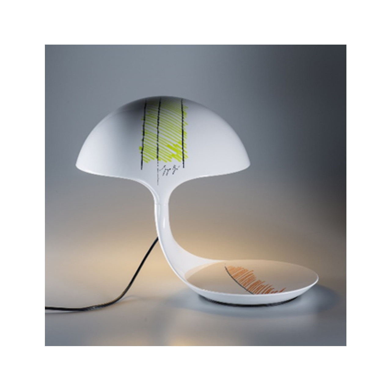 Cobra Texture Swivel Table Lamp by Giorgio Brogi | Iconic Lighting Martinelli Luce