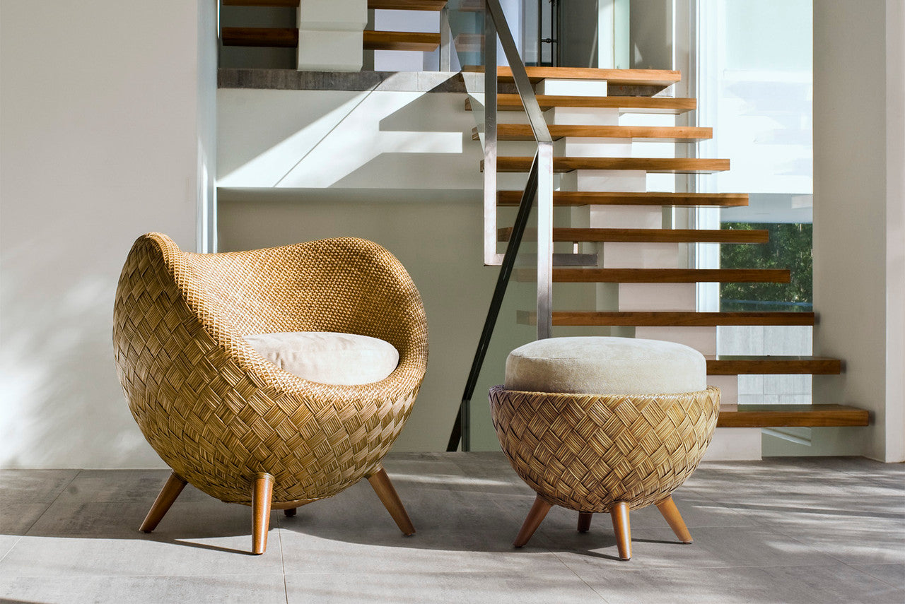 La Luna Ottoman | Designed by Kenneth Cobonpue Lab | Kenneth Cobonpue