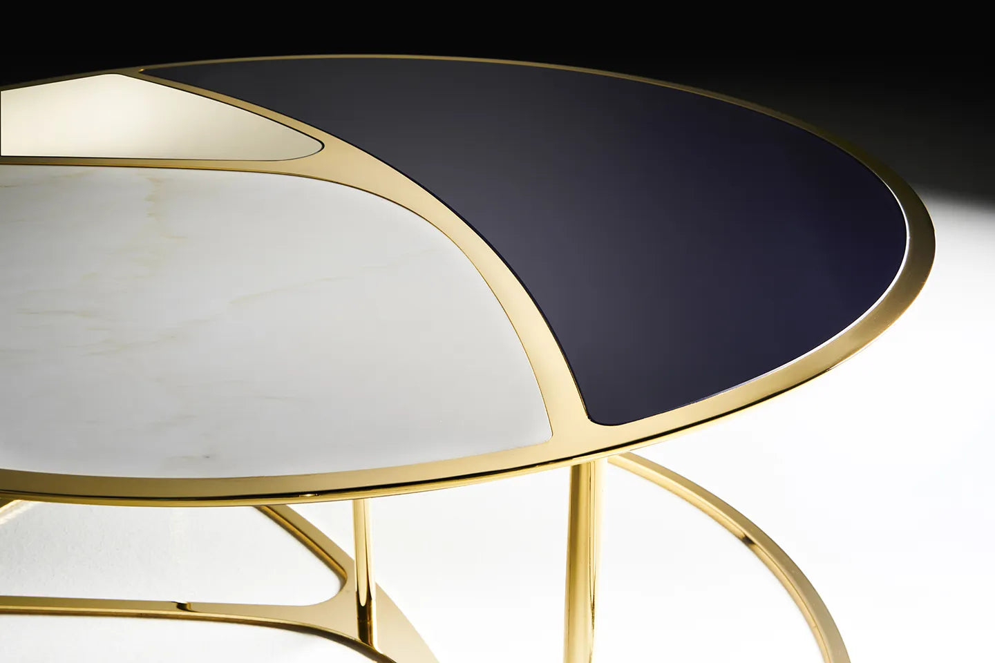 Nilo Round Coffee Table | Luxury Living | Black Tie
