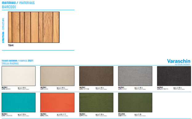 Barcode Recliner Sunbed | Designed by Alessandro Dubini | Varaschin