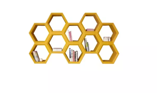 Hexa Light Modular Bookcase | Slide Design