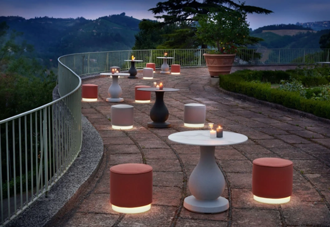 Mara Pouf | Illuminated Furniture | Slide Design
