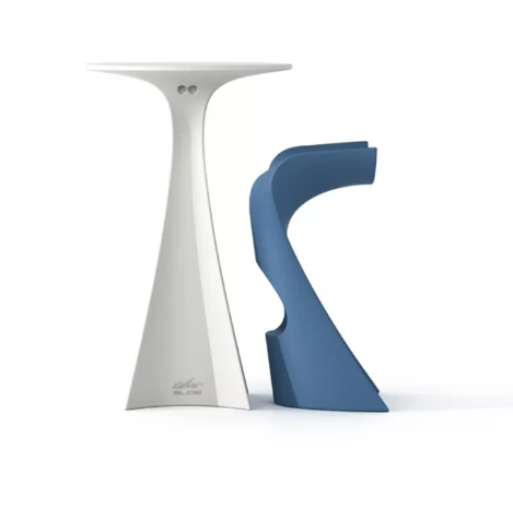 Jet Round High Table by Karim Rashid | Slide Design