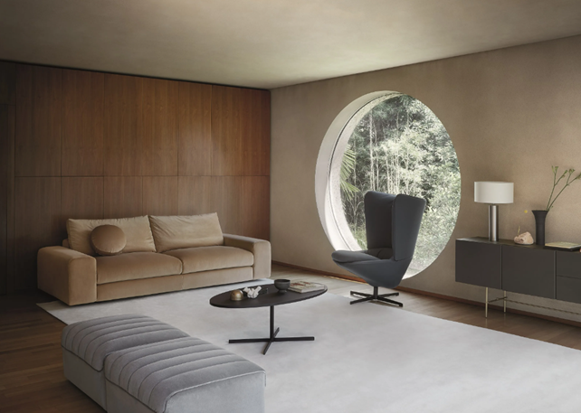 Island Oval Coffee Table | Designed by Bernhardt & Vella | Arflex