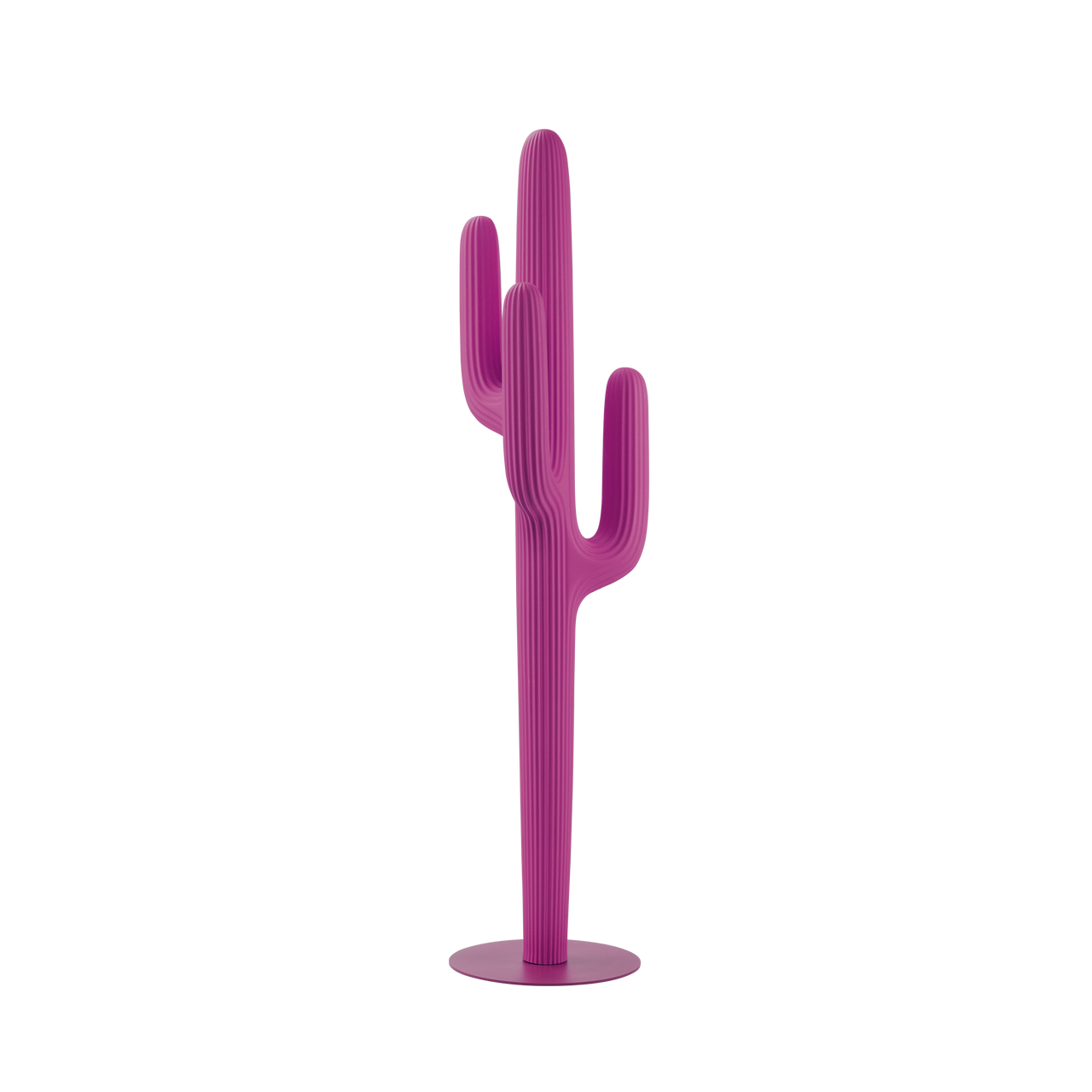 Pink Saguaro Coat Rack by Qeeboo, sculptural cactus‑inspired coat rack with smooth modern finish.
