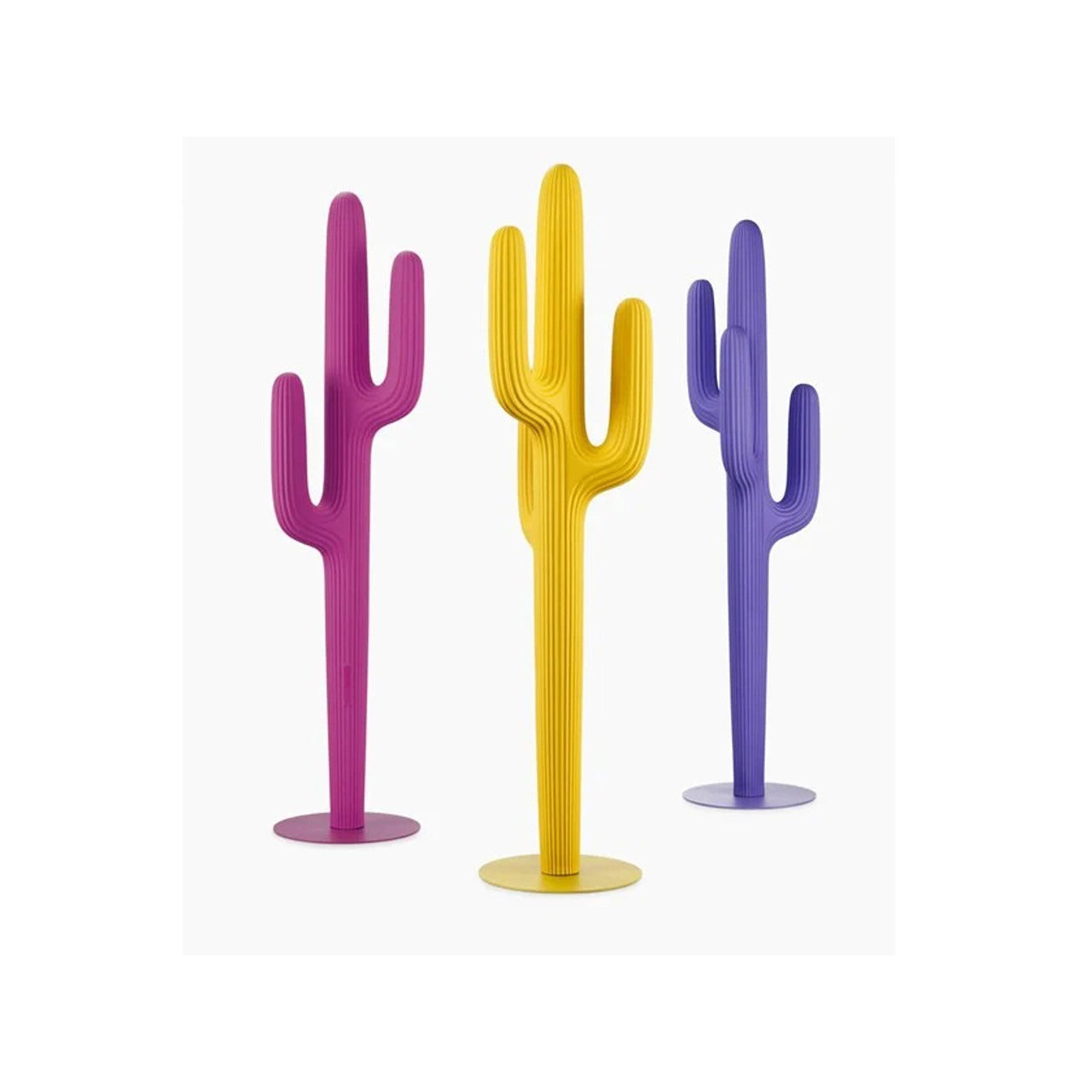 Saguaro Coat Rack designed by Stefano Giovannoni for Qeeboo, sculptural cactus-inspired coat rack in premium polyethylene.