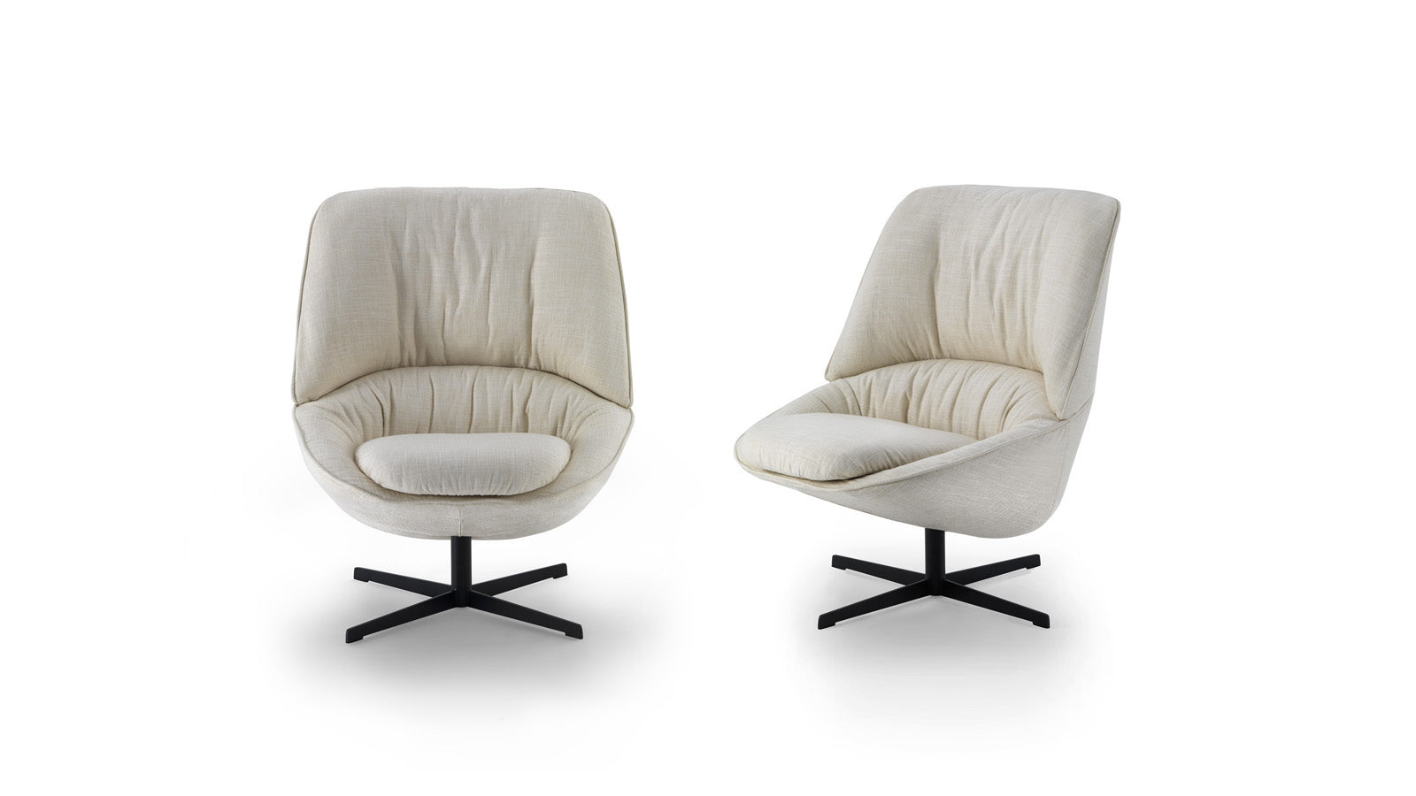 Ladle Swivel Armchair Low Back | Designed by Luca Nichetto | Arflex
