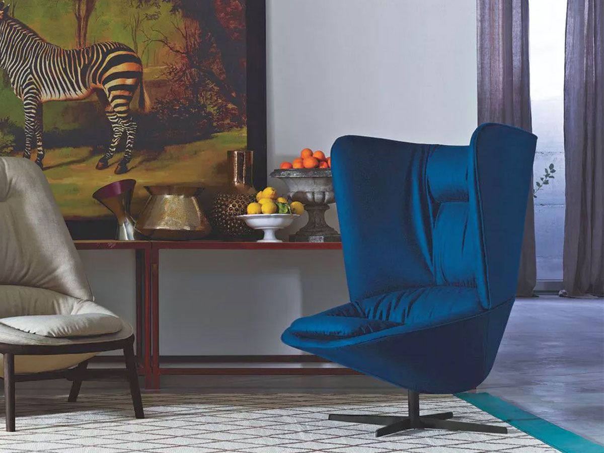 Ladle Swivel Armchair High Back | Designed by Luca Nichetto | Arflex