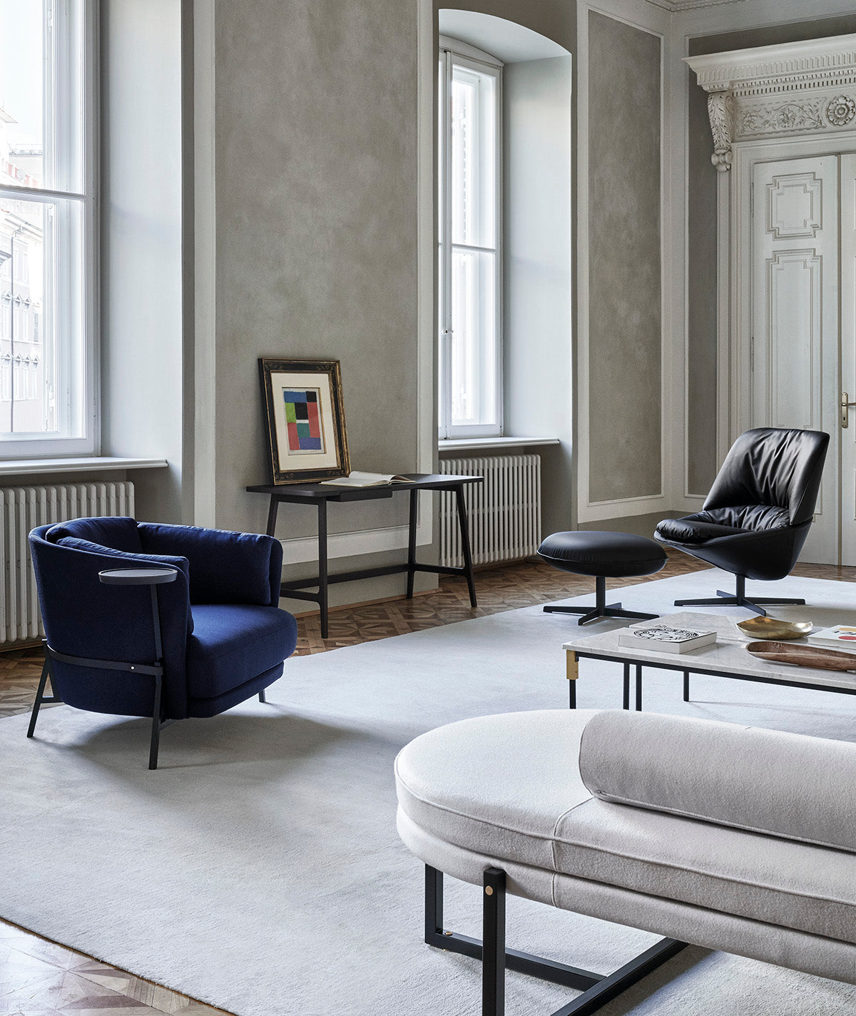 Ladle Swivel Armchair Low Back | Designed by Luca Nichetto | Arflex