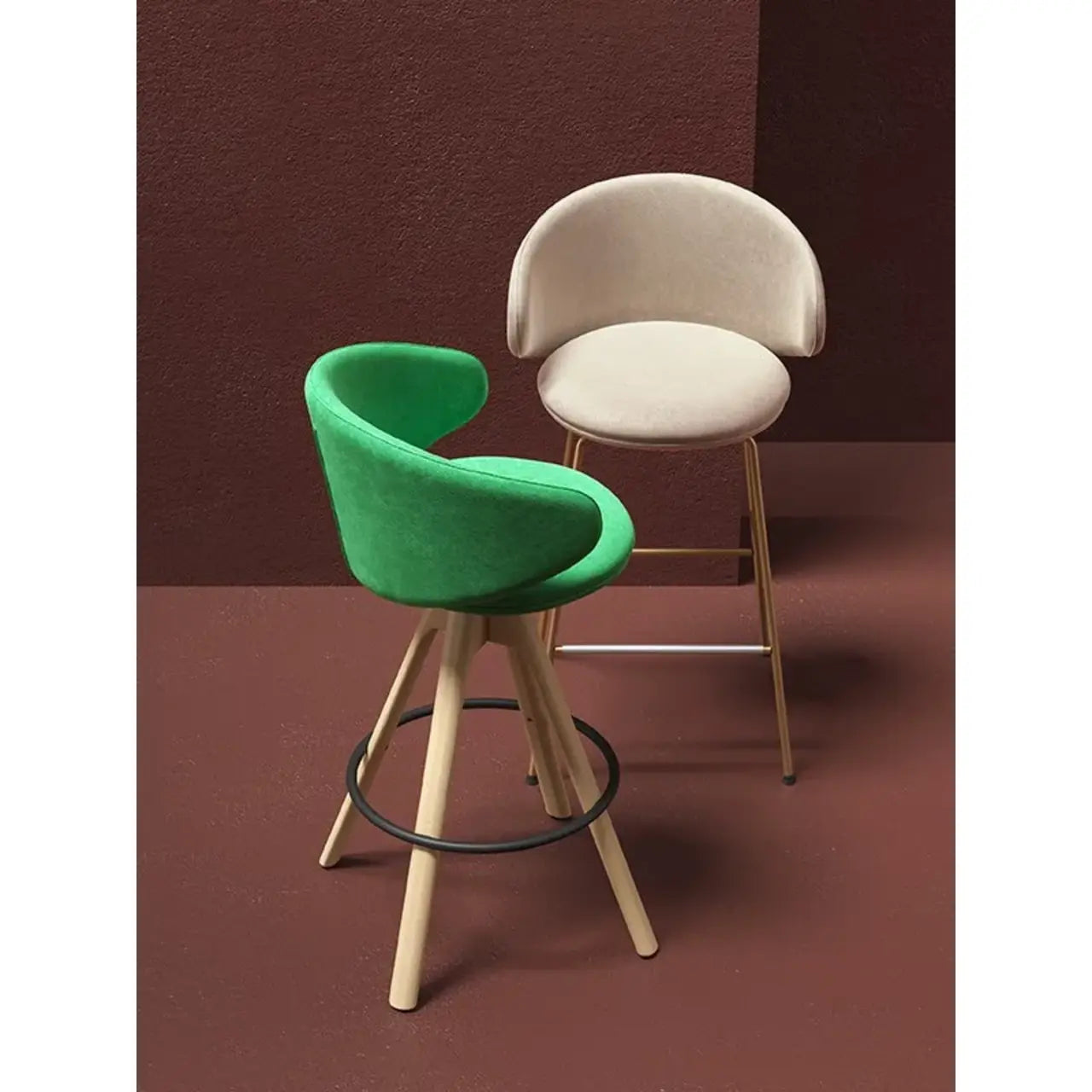 Belle ST-SW Swivel Barstool | Contemporary Furniture Arrmet