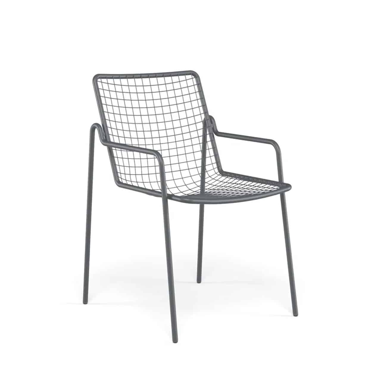 Rio R50 Stackable Chair with Armrests | Set of Two | EMU