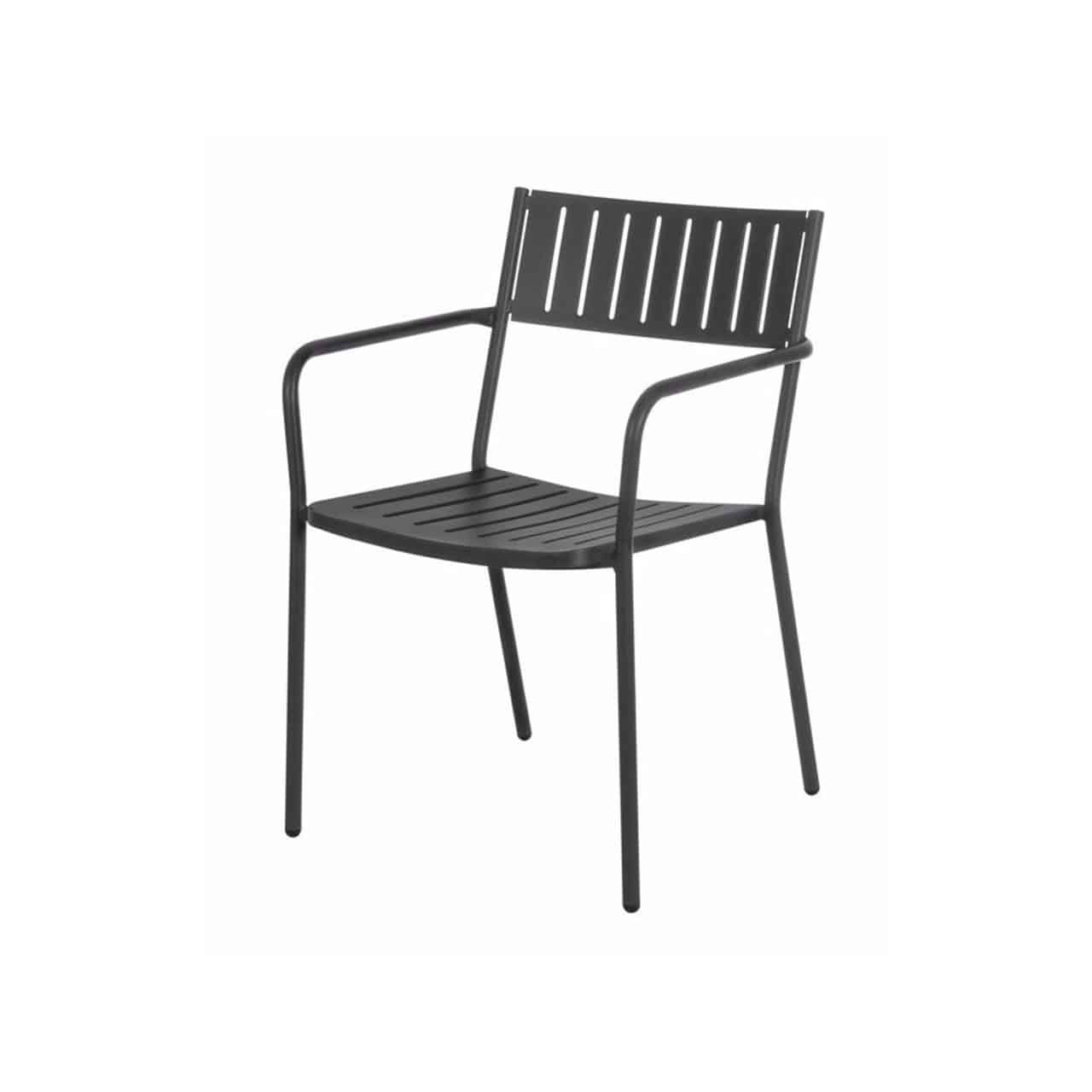 Bridge Stackable Dining Chair with Armrest | Set of 2 | EMU